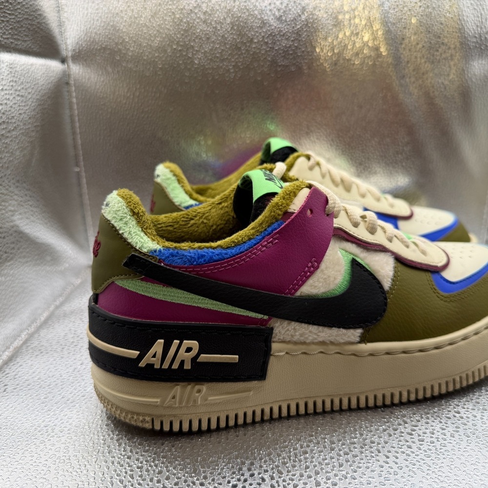 Size 7.5 Nike Air Force 1 Shadow SE Cactus Flower Womens Sneakers CT1985-500 - Picture 3 of 9